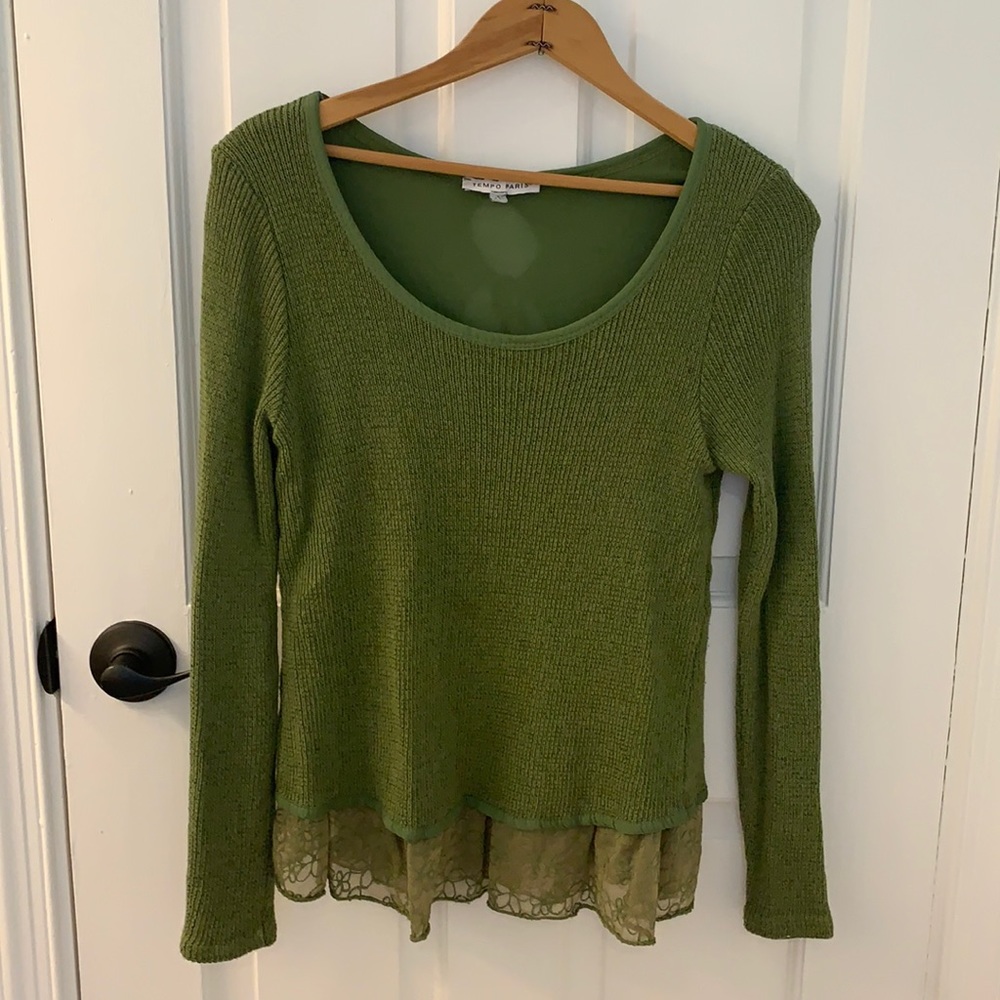 Tempo - green sweater